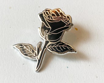 Black Rose Pin