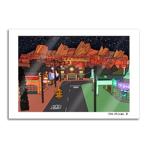 Radiator Springs 13x19 Print