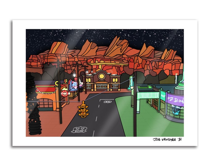 Radiator Springs 13x19 Print