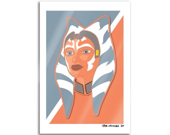 Ahsoka portret 19x13 afdrukken