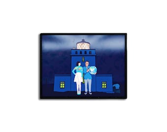 Portlandia Iceland Lighthouse Iron-On Patch (4.5x6 inch)