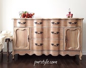 AVAILABLE-FRENCH PROVINCIAL Sideboard Buffet In Natural Wood -Free Delivery in Ottawa and Gatineau