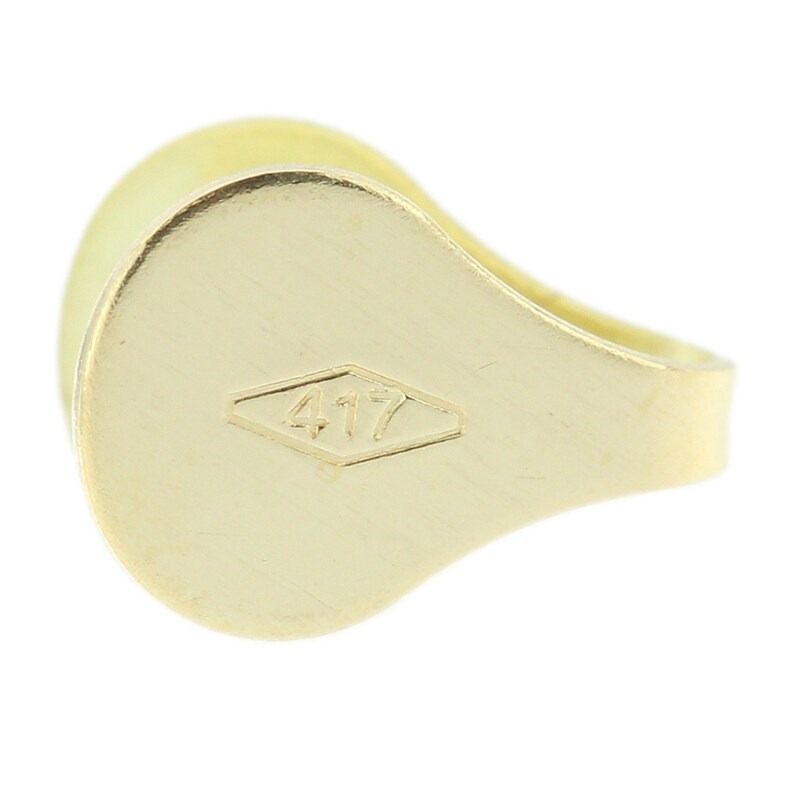 10K Yellow Gold Solid Flat End Cap Chain Bracelet Finding 6mm Necklace Endcap image 1