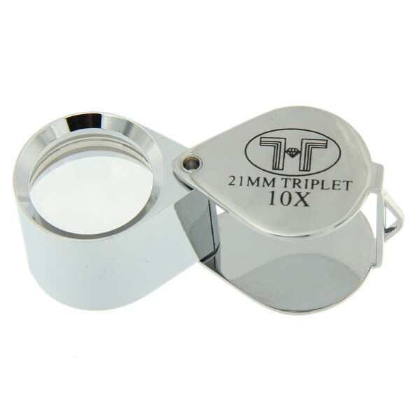 21mm Triplet Precision Eye Loupe 10x Magnification For Coins Jewelry Diamonds