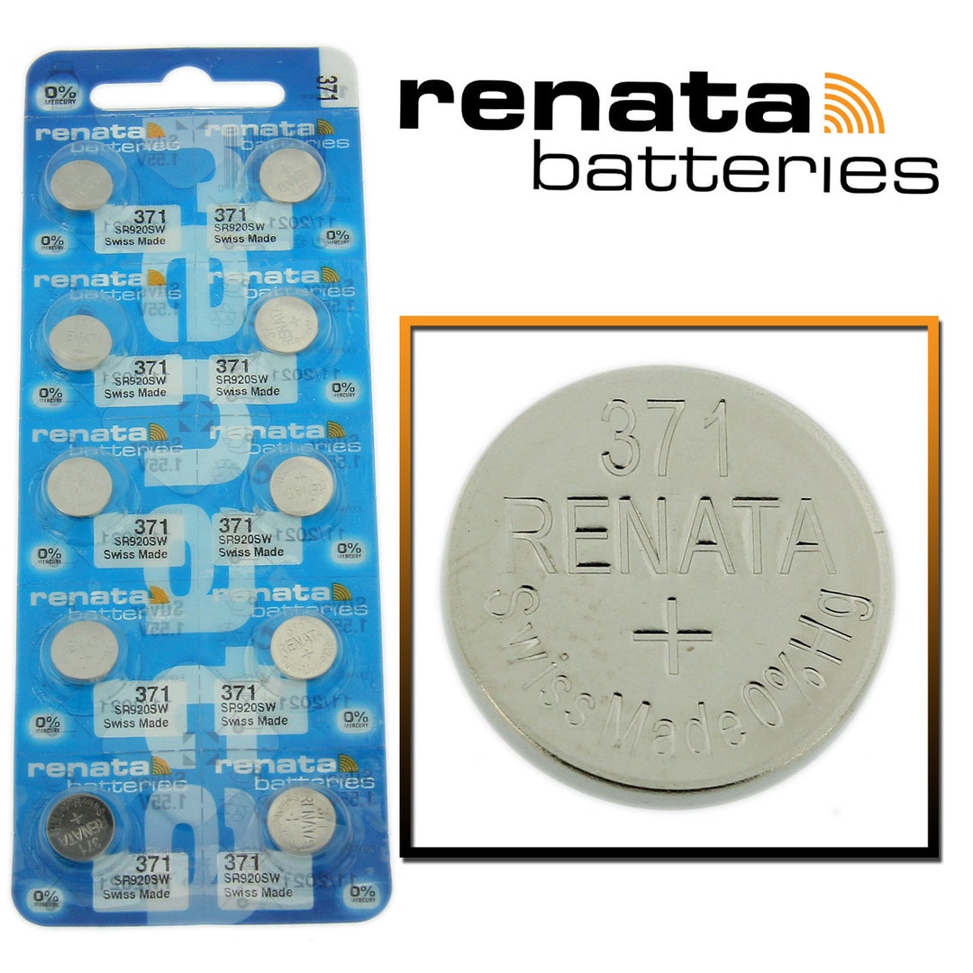 371 Renata Watch Battery SR920SW Swiss Made 0% Mercury -  Israel