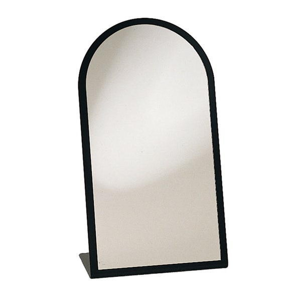 Countertop Black Frame Glass Mirror Retail Jewelry Makeup Stand 7" x 10.5"