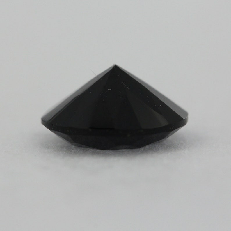 Loose Round Cut Black Onyx CZ Stone Single Cubic Zirconia Birthstone Shape 1mm 12mm image 5