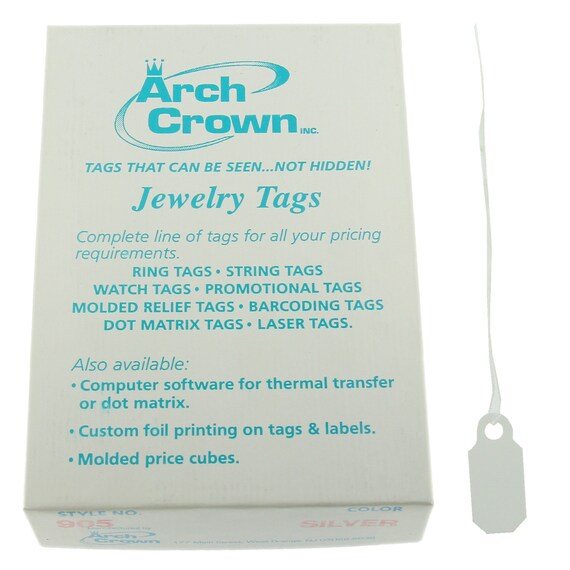 Arch crown tags and labels