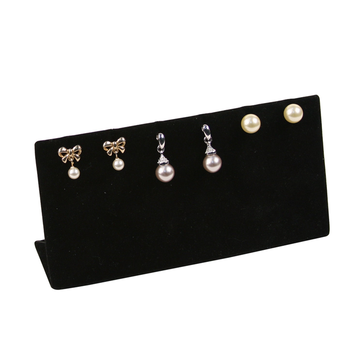 Black Velvet 3 Pair Earring Jewelry Display Holder Showcase Etsy