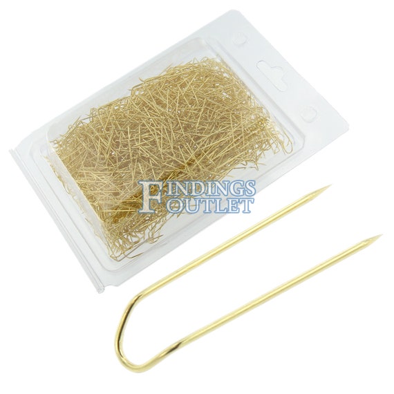 Upins 1000 Gold Tone U Pins for Jewelry Display Pads Jewelry Etsy