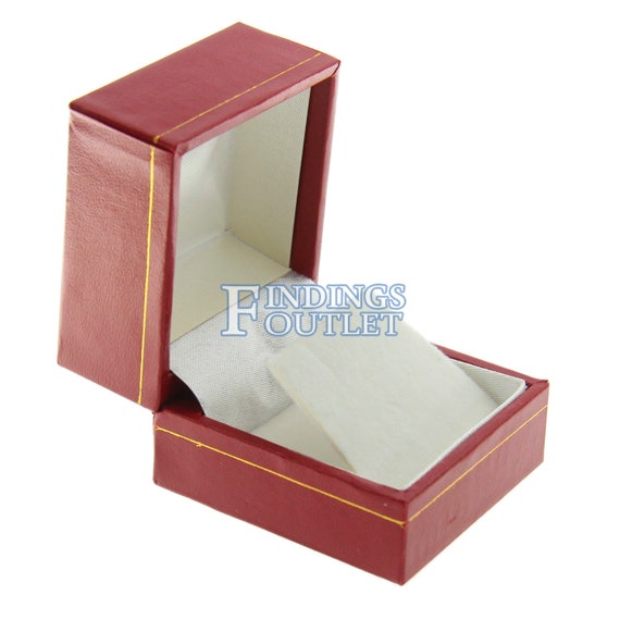 Cherry Rosewood Wooden Earring Box Display Jewelry Gift Box One - Findings  Outlet