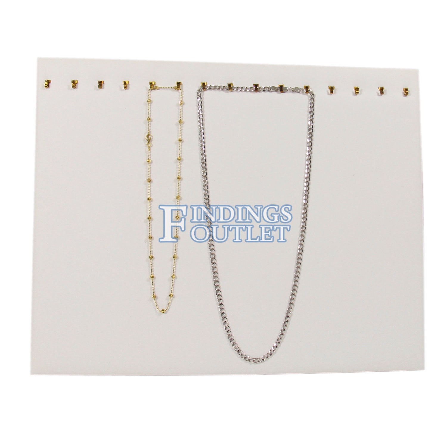 White Faux Leather 21 Slot Bangle Jewelry Display Holder Bracelet Showcase  Tray