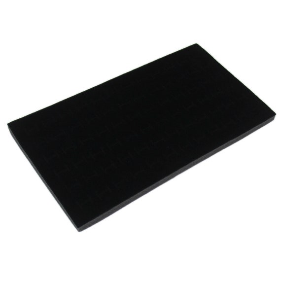 Black Deluxe Foam Tray Insert 72 Slot Ring Jewelry Display Etsy