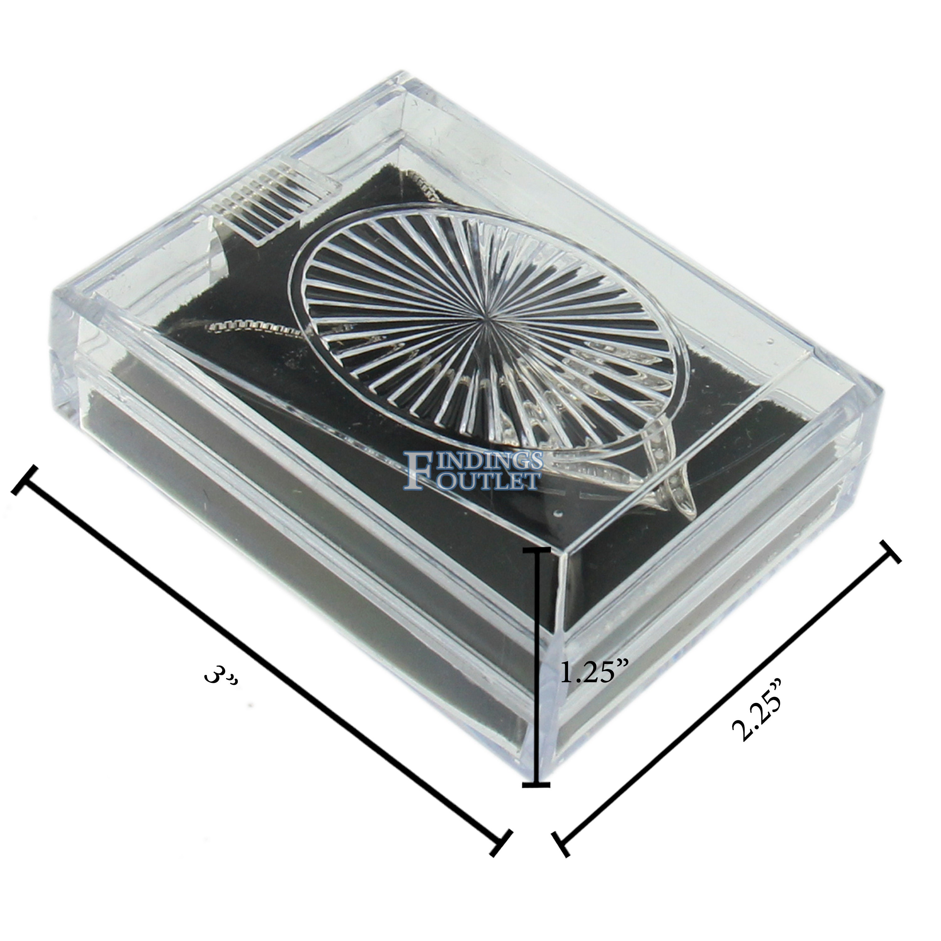 Clear Acrylic Crystal Pendant or Earring Box Display Jewelry Etsy