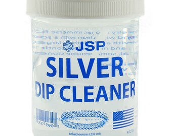 Sterling Silver Dip Cleaner Tarnish Remover Makes 925 Jewelry Look Brand New 8oz