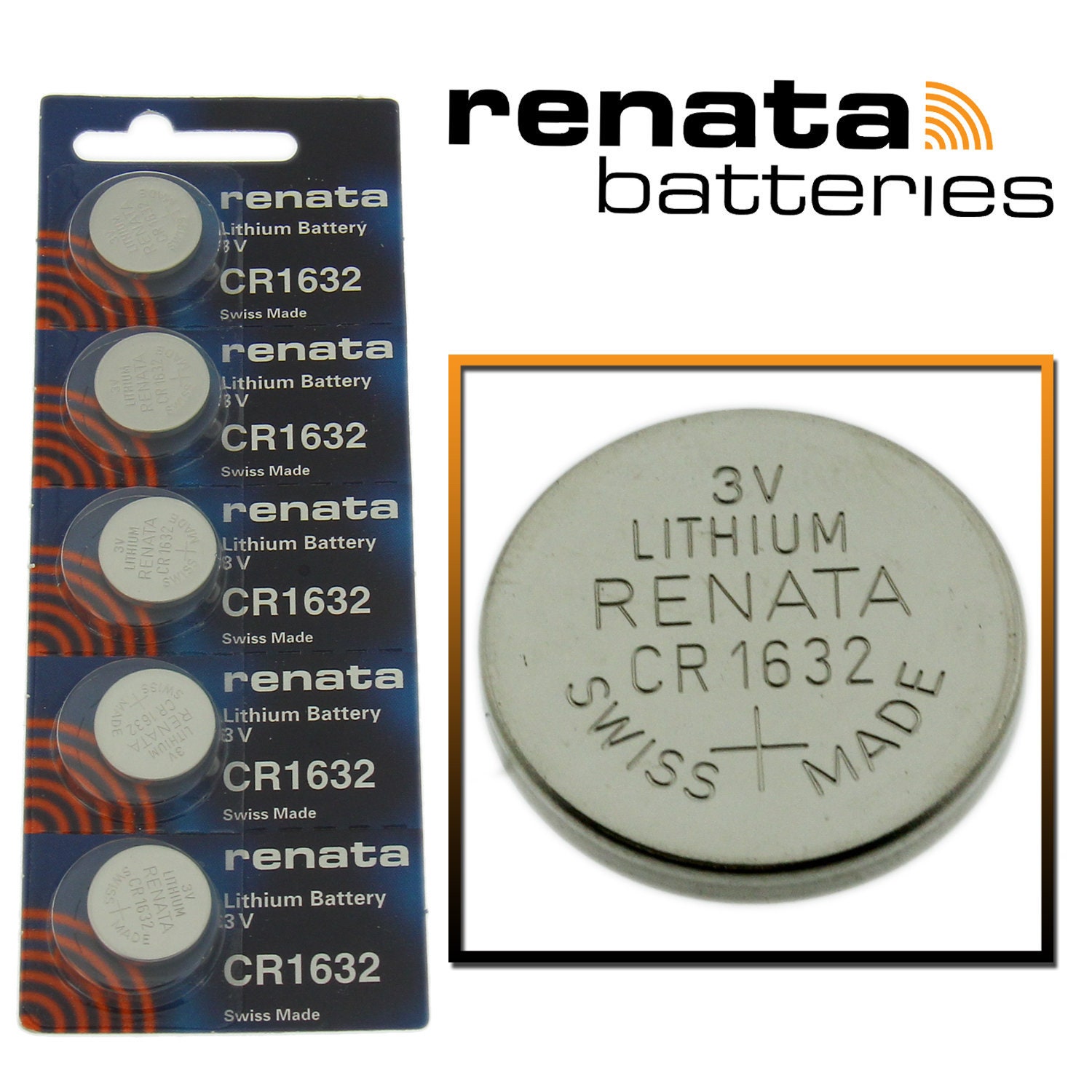 CR1632 Renata Watch Battery Swiss Made 3V Lithium Battery 