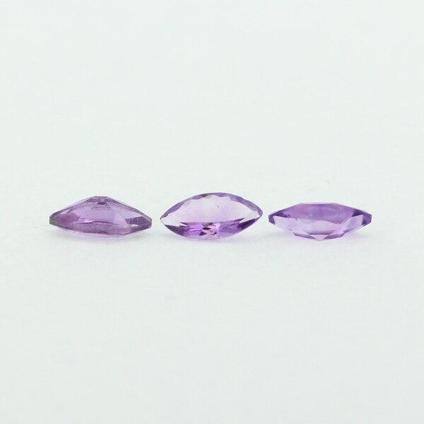 Loose Marquise Cut Genuine Natural Amethyst Stone Single Purple February Birthstone Shape 4x2mm - 10x5mm