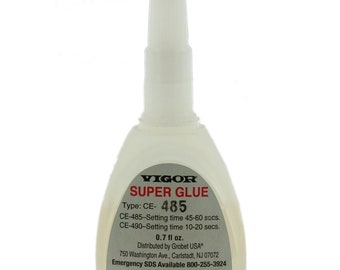 Vigor Jewelers Super Glue Rapidly Sets & Cures Adhesive For Metal Plastic Glass