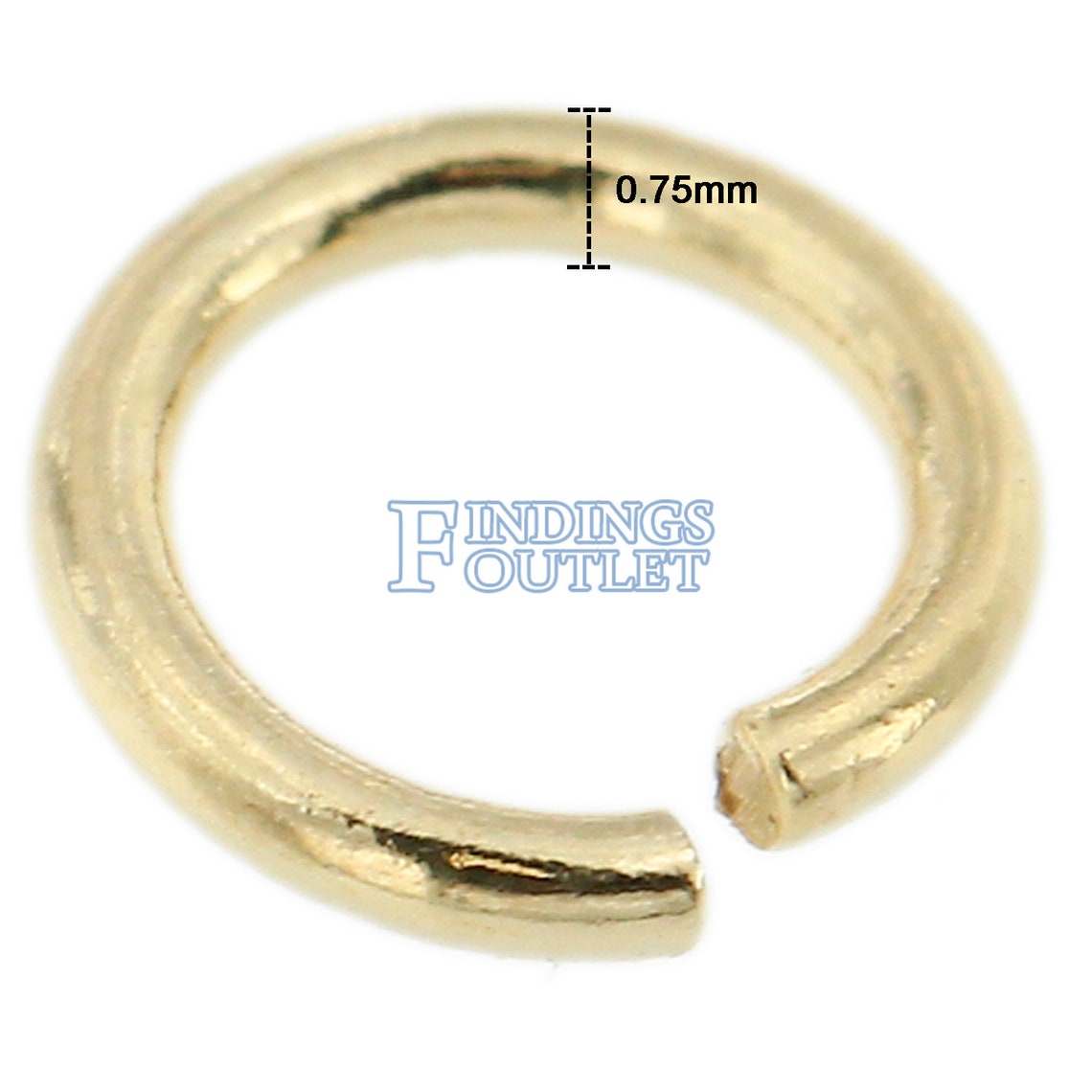 14K Solid Yellow Gold Jump Ring Round Open 2.5mm 6mm Chain Etsy