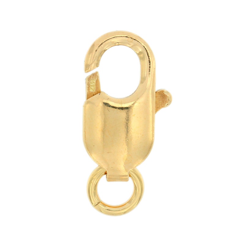 10k White & Yellow Gold Lobster Claw Clasp Bracelet Chain Etsy