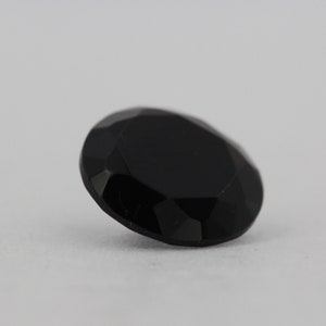 Loose Round Cut Black Onyx CZ Stone Single Cubic Zirconia Birthstone Shape 1mm 12mm image 3