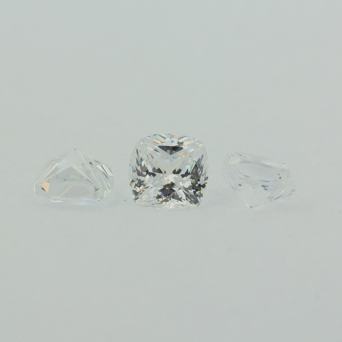Loose Cushion Cut Clear CZ Stone Single Cubic Zirconia Etsy