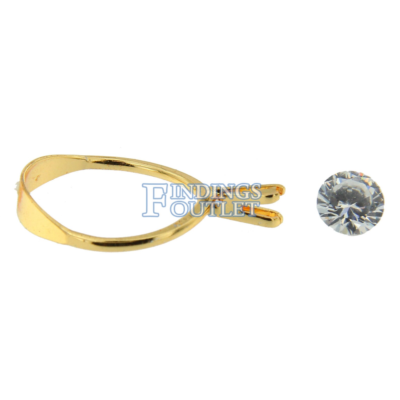 Diamond Gemstone Holder Ring Display Adjustable Prong Gold Etsy