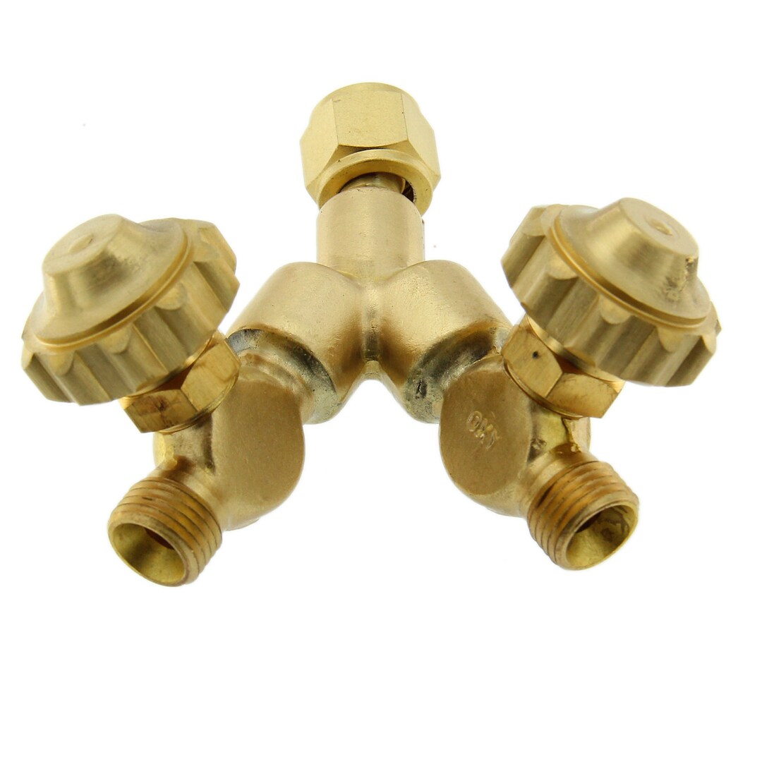 Gentec Oxygen Y Connector With Onoff Valve Standard B 9/16 Connections