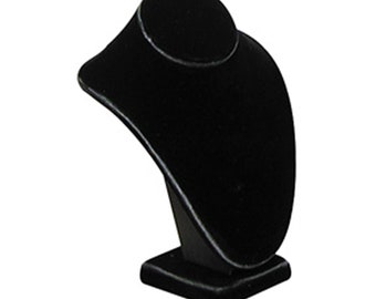 Black Velvet Necklace Chain Jewelry Display Holder High Neckform Stand