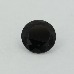 Loose Round Cut Black Onyx CZ Stone Single Cubic Zirconia Birthstone Shape 1mm 12mm image 2