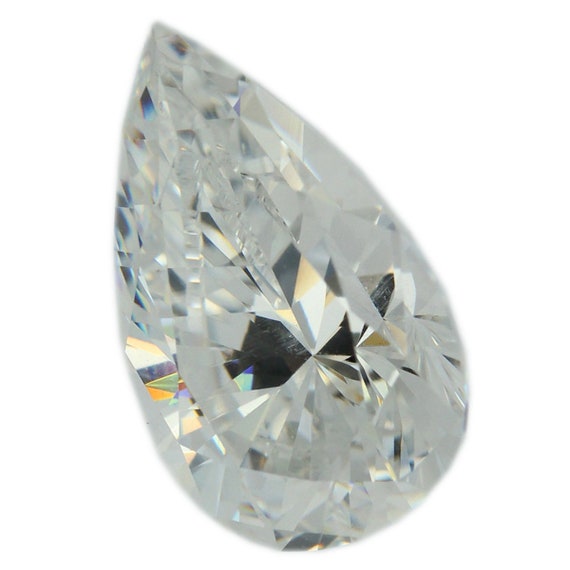 Loose Pear Shape Clear CZ Stone Single Cubic Zirconia Birthstone