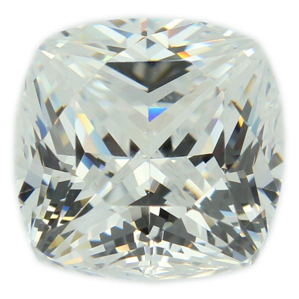 Loose Cushion Cut Clear CZ Stone Single Cubic Zirconia Etsy