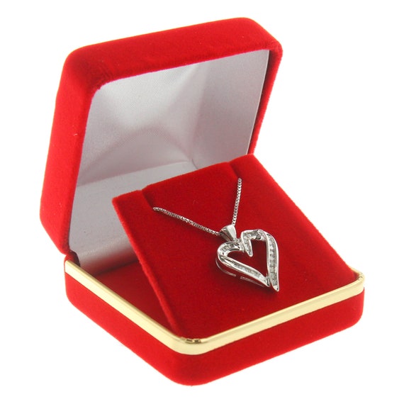 Red Velvet Stud Earring Box Display Jewelry Gift Boxes Gold Trim 1 Dozen 