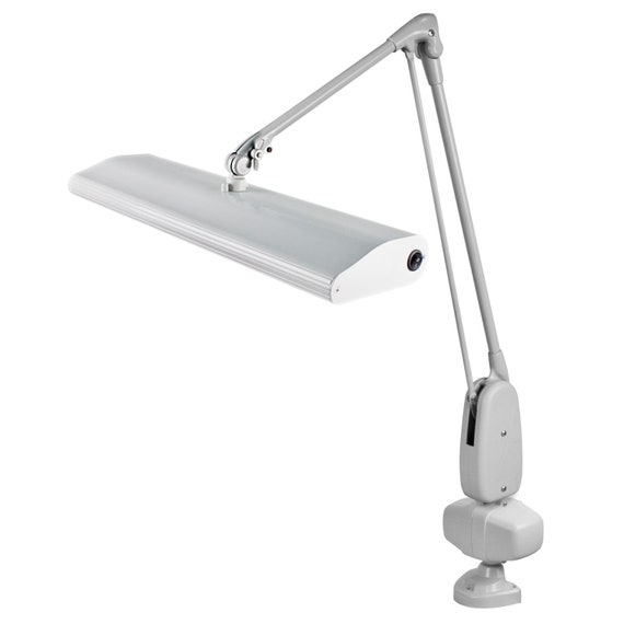 Dazor 3 tube Fluorescent Clamp Style Jewelers Bench Lamp Light