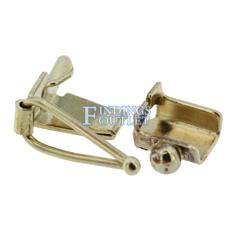 14K White Gold Box Lock Clasp Male & Female Figure 8 Complete Etsy