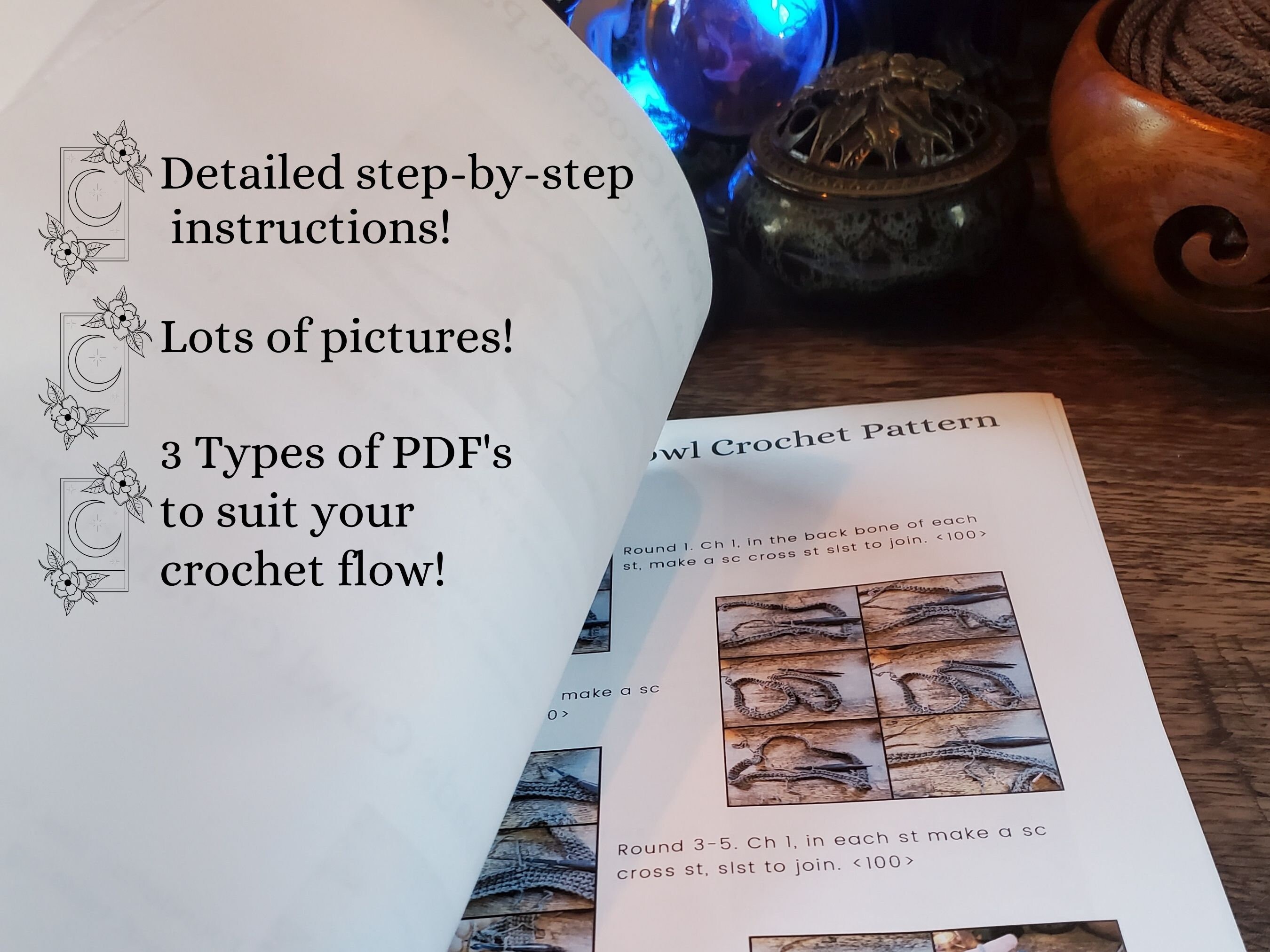 Crochet Runes Witch's Runes Crochet Pattern – Easy Halloween Decor (PDF Pattern) - Etsy