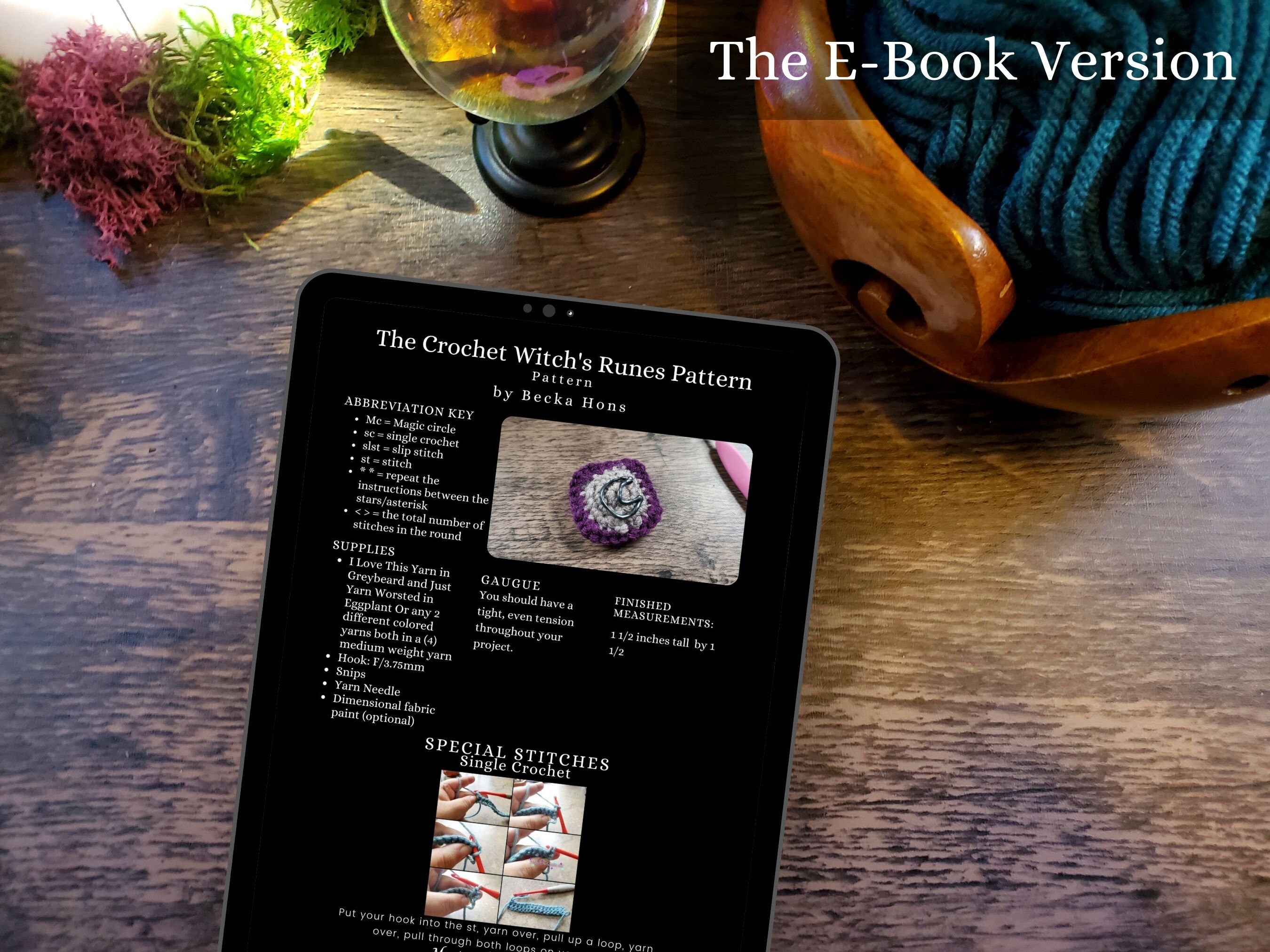 Crochet Runes Witch's Runes Crochet Pattern – Easy Halloween Decor (PDF Pattern) - Etsy