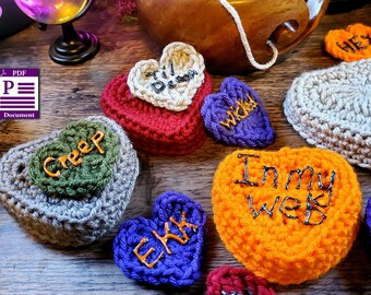 Valoween Crochet Heart Box Pattern: Spooky Valentine Decor (PDF Pattern)
