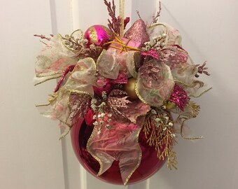Pink christmas decor  Etsy