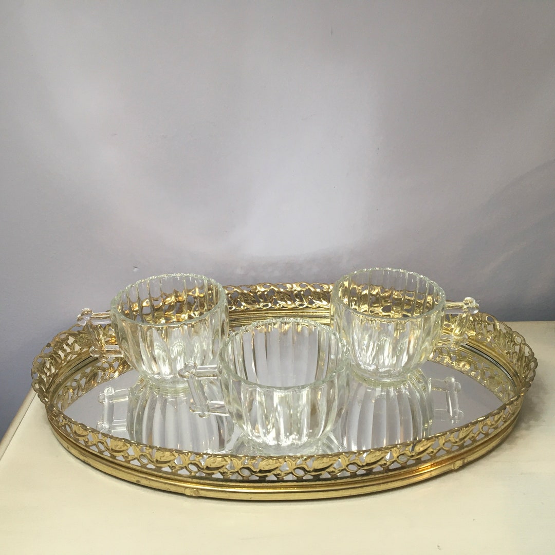 Jeannette NATIONAL Aka Log Cabin Tea Cup Mid Century Ribbed Punch Cup ...