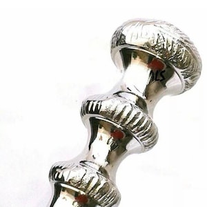 Vintage Handmade Brass Canes with Silver Handle Black Wood Walking Sticks-walkingcane walkingstick
