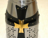 Medieval Templar Knight Crusader Helmet Armor