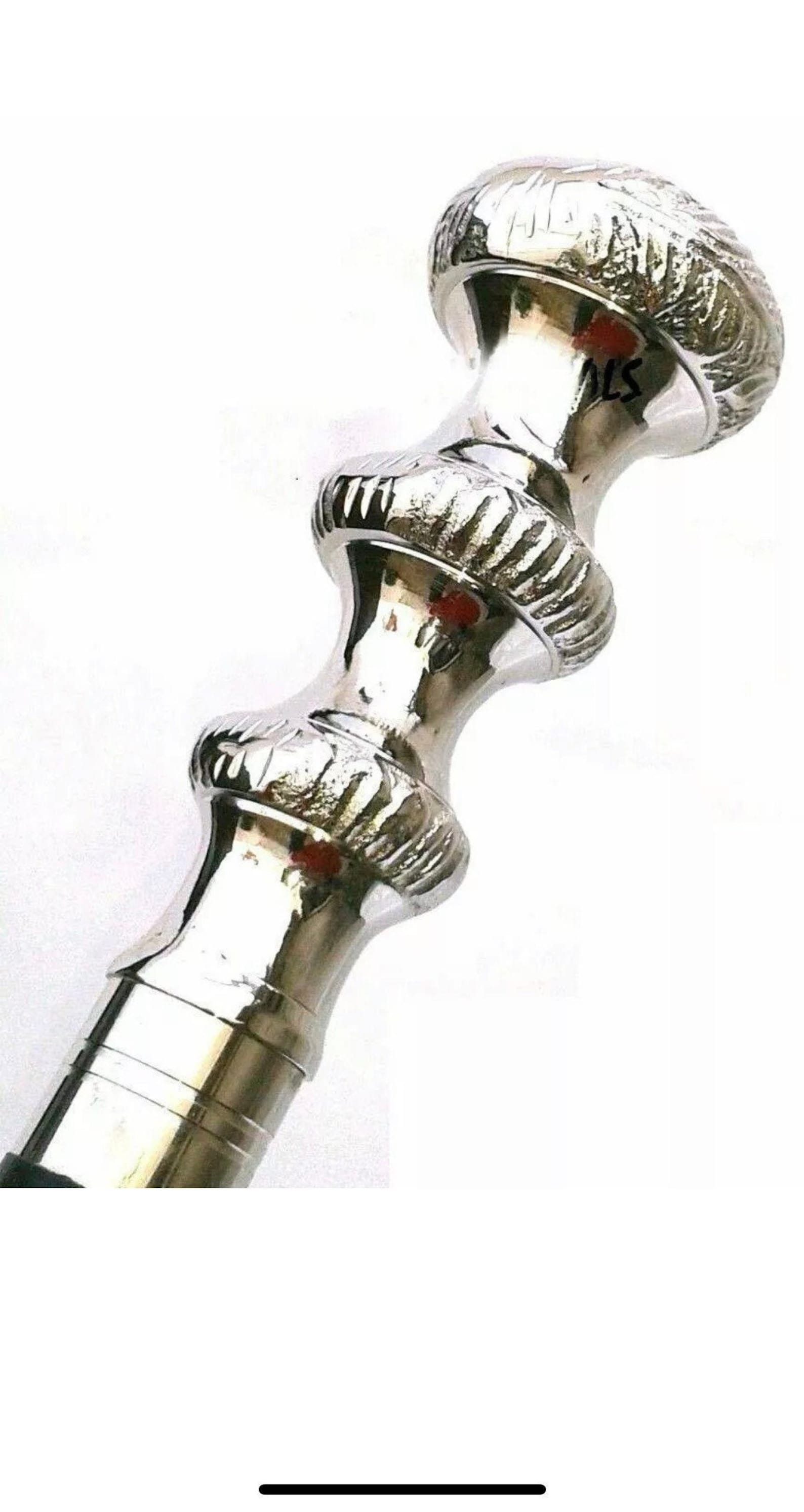 Vintage Handmade Brass Canes With Silver Handle Black Wood Etsy