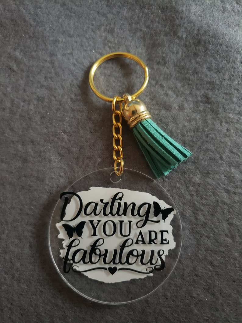 Inspirational Quote Keychains