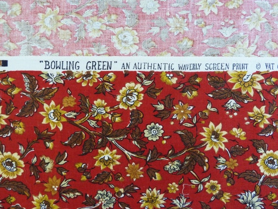 29 X 55 Waverly Floral Design Home Decor Fabric Remnant For