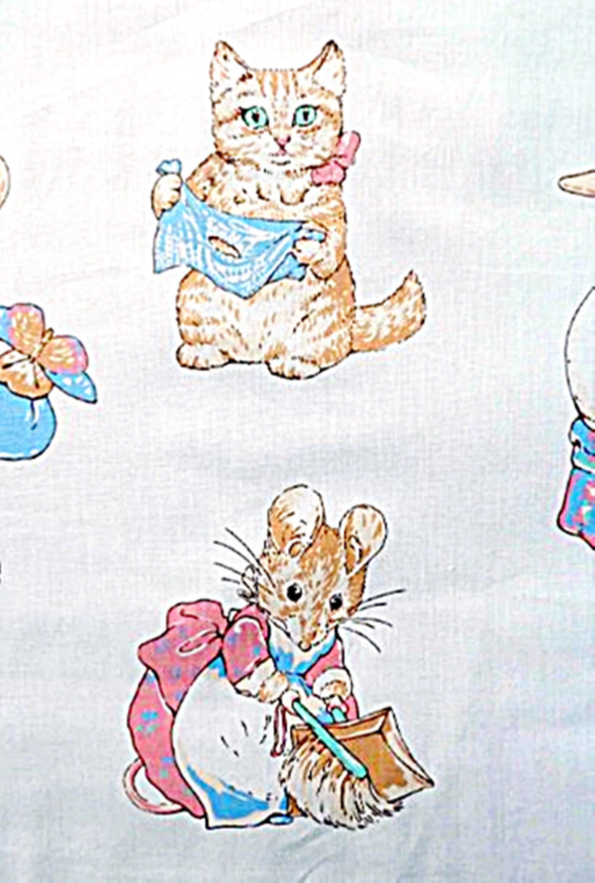 Peter Rabbit Fabric Panel & Coordinating Fabric Characters Etsy