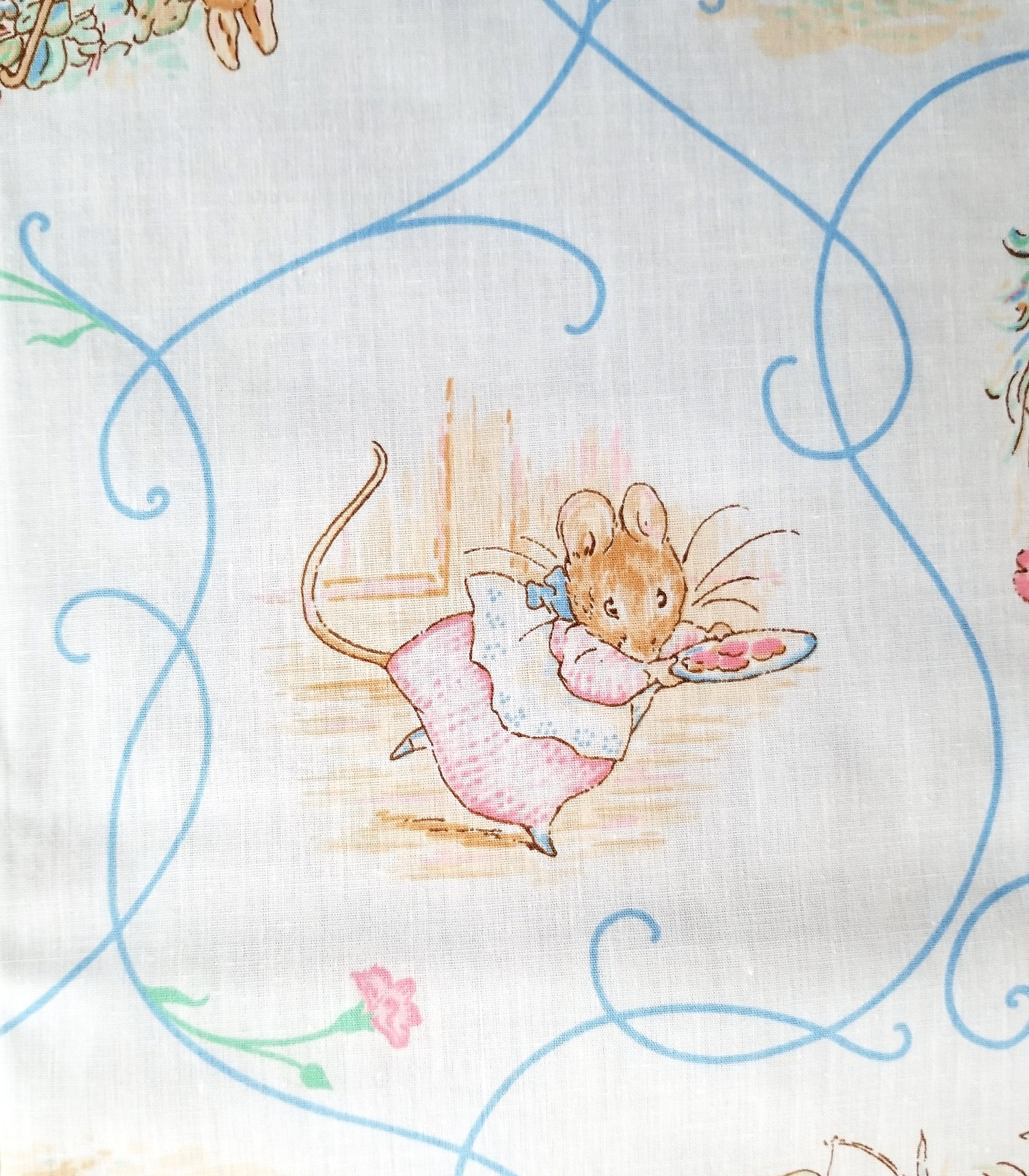 Peter Rabbit Fabric Panel & Coordinating Fabric Characters Etsy