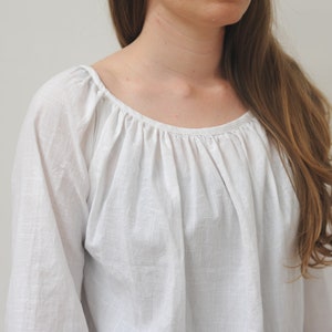 Tailored. Renaissance white linen or cotton shirt