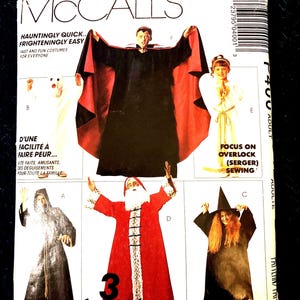 McCall’s pattern P400 easy costume patterns Adult Size