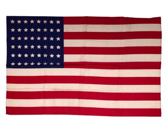 48 Star Flag, Vintage Silk Flag